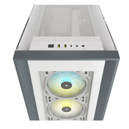 Case máy tính Corsair iCUE 5000X RGB TG White (CC-9011213-WW)