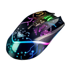 Chuột - Mouse USB LED Black MS9010 AULA