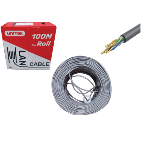 Cáp mạng cuộn 100m FTP UNITEK C18142AGY