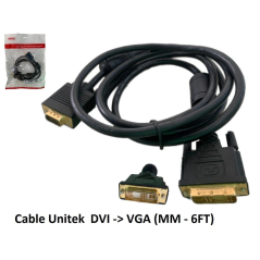 Cáp DVI-VGA MM-6FT UNITEK (N)