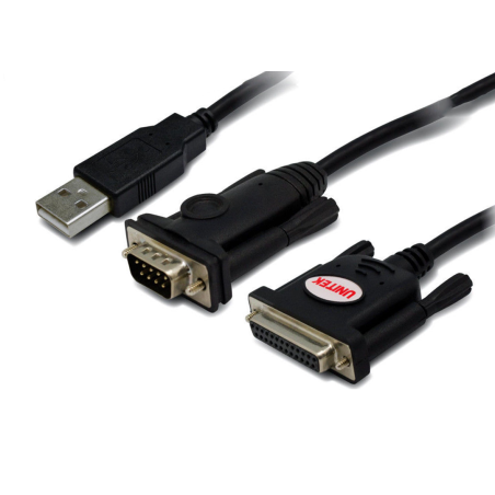 Cáp USB 2.0-Com 9K+Com 25L 1.5m Y-107 UNITEK (N)