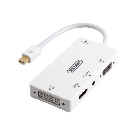Cáp Mini Displayport - HDMI + DVI + VGA + AUDIO UNITEK Y-6354